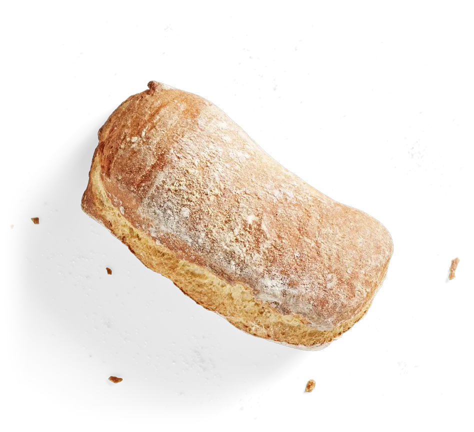Dinkel-Rustico, freigestellt von oben