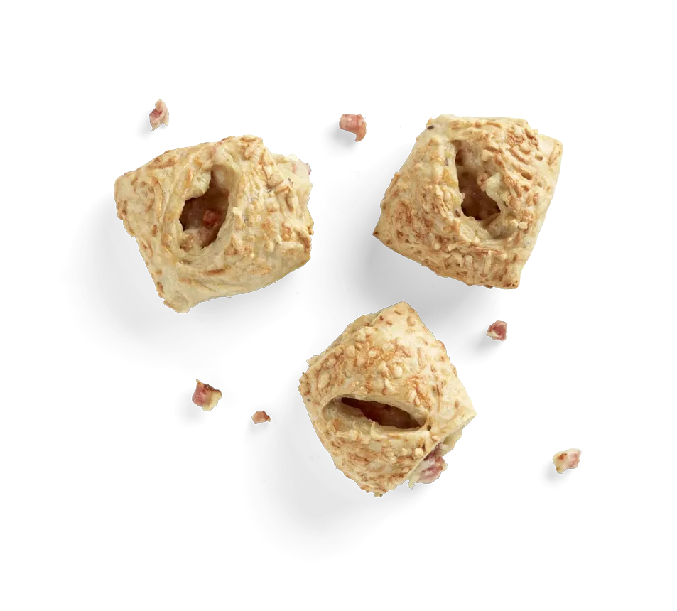 Minis pikant, freigestellt von oben