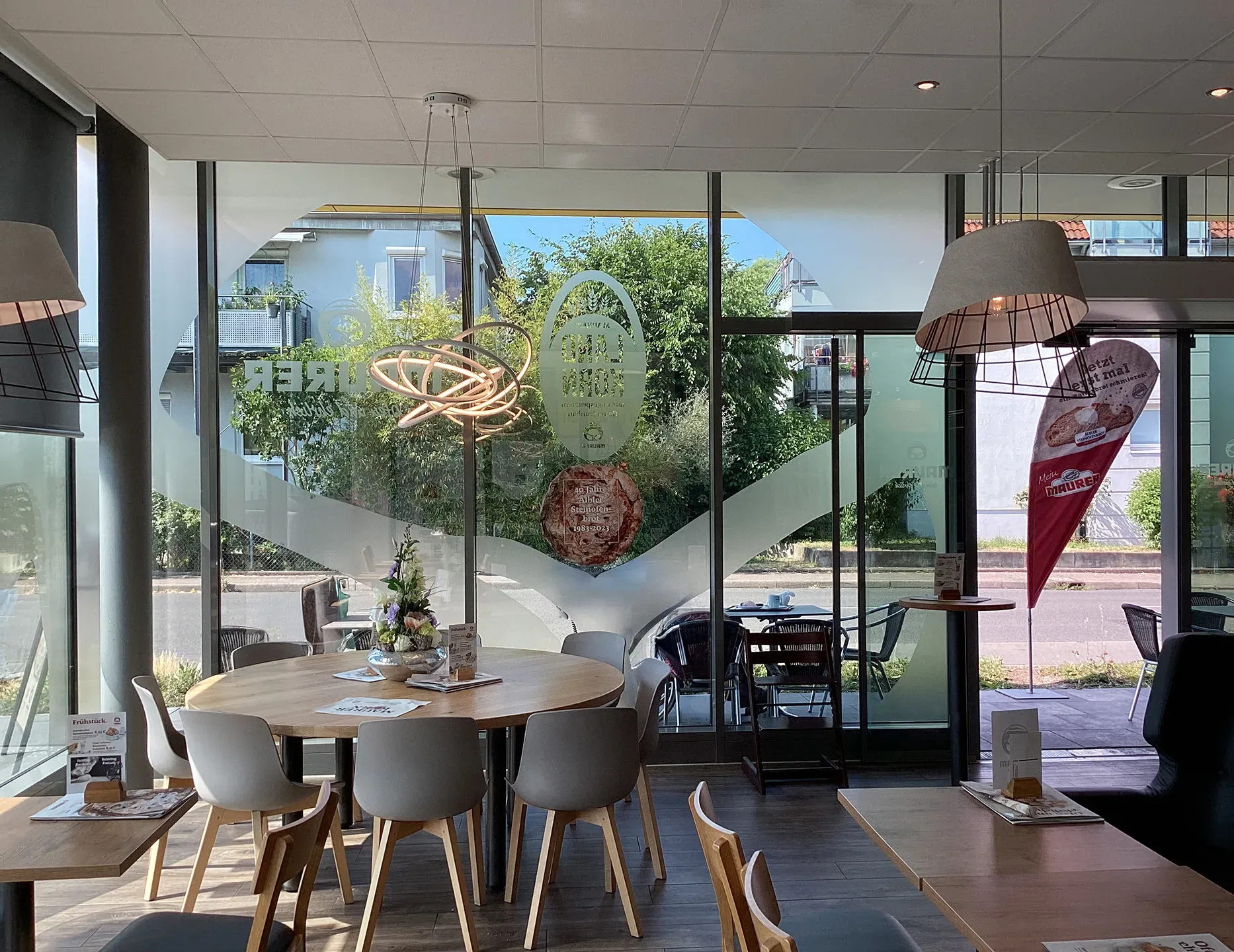 Blick in das Bäckerei-Café Winterbach